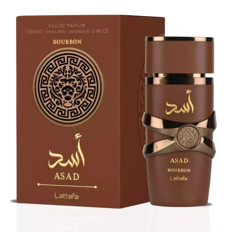 عطر ادکلن مردانه اسد قهوه ای بوربون لطافه